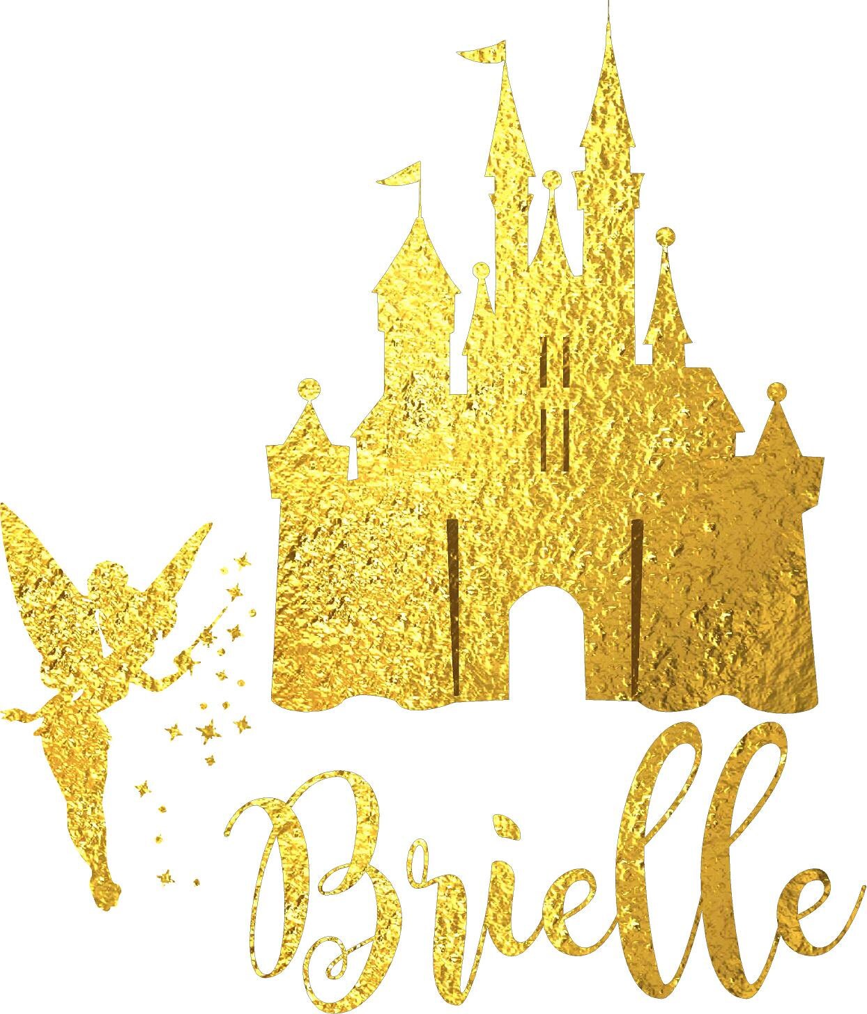 Disney Castle Wall Decal Tinkerbell Wall Decals Disney Etsy