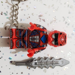 Red Power Rangers Keychain Mini Figure With Sword! Flip Helmet - Etsy