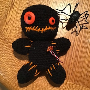 Voodoo Doll (Pin Cushion), Pin Cushion, Halloween, Goth,Doll, Amigurumi, crochet