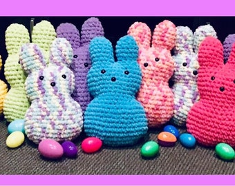 Peeps, Peep, Bunny,Peeps Bunny, Crochet, Easter Bunny, Easter