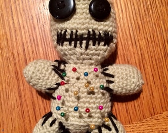 Voodoo Doll (Pin Cushion), Pin Cushion, Halloween, Goth,Doll, Amigurumi, crochet