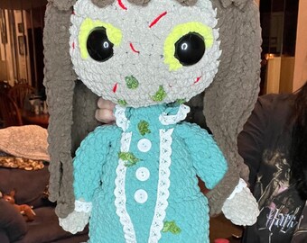 Regan, Exorcist, Amigurumi, Horror Slasher, Slasher Cuddler, Crochet, Crochet Doll, Horror Crochet, Regan Crochet, Slasher Doll, Halloween