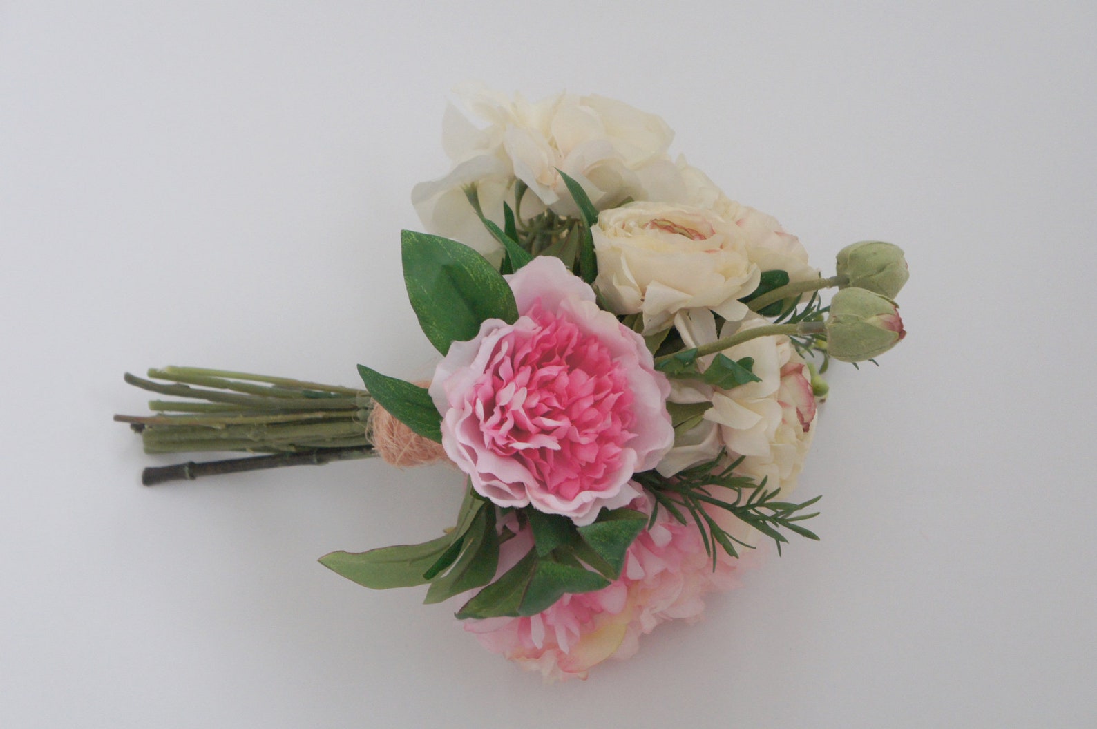 Silk Touch Pink Roses Beige Ranunculus Pink Peonies - Etsy Australia
