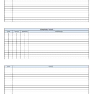 2026 Printable Employee Attendance Tracker | HR Vacation Record (PDF ...