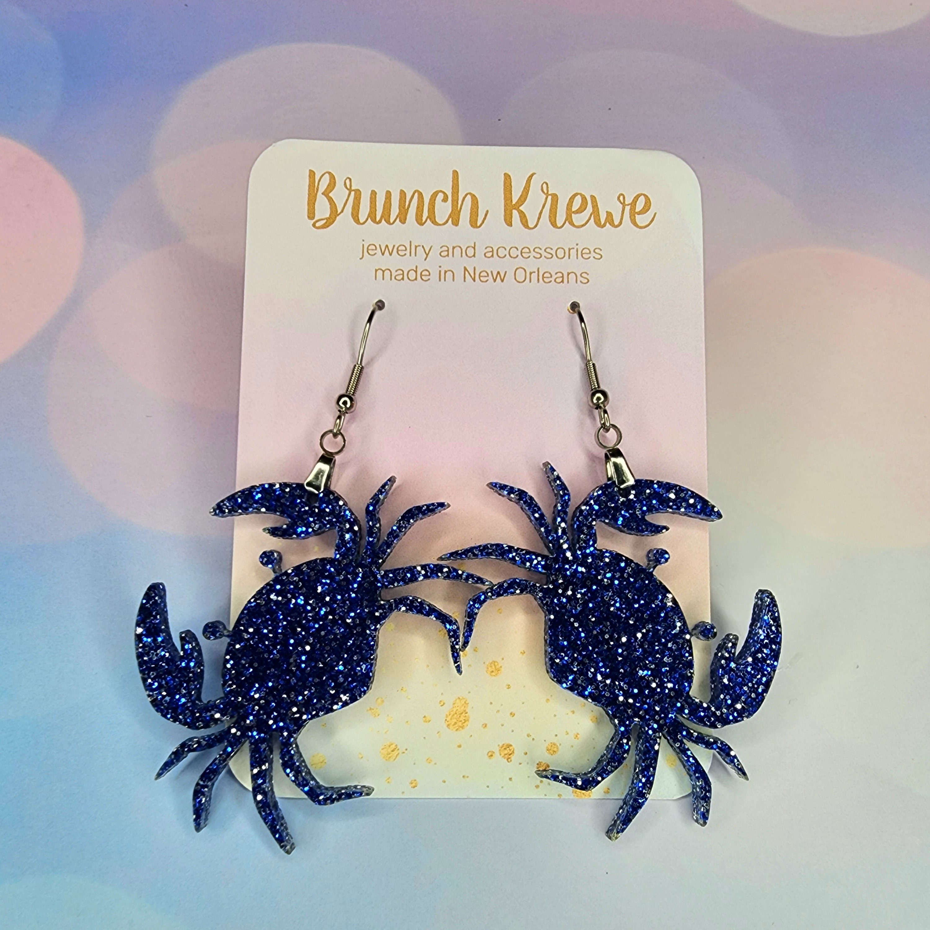 Blue Crab Earrings Blue Crab Earrings