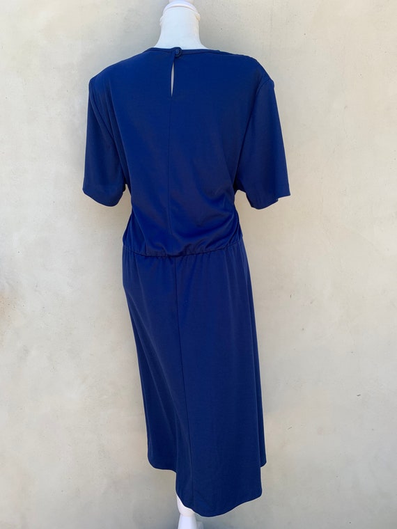 Vintage Navy Blue Midi dress - image 7