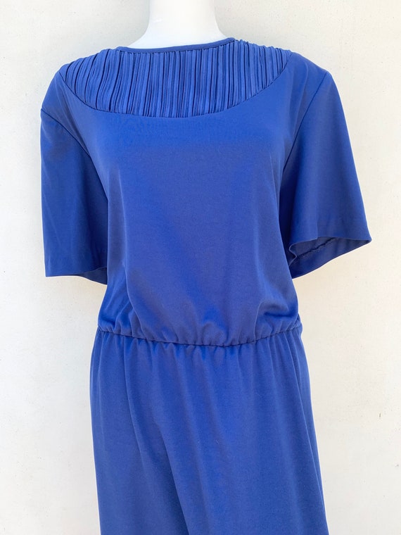 Vintage Navy Blue Midi dress - image 3