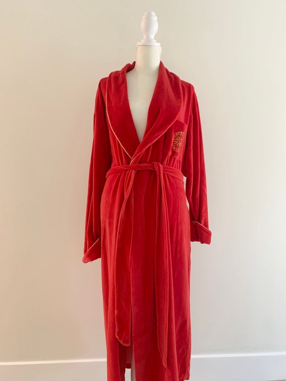 Vintage Red Velvet robe - Gem