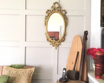 entry way mirror oval lightweight gold oval mirror with ribbon design little girls room entryway mirror etsy entry way mirror oval lightweight gold oval mirror with ribbon design little girls room entryway mirror etsy