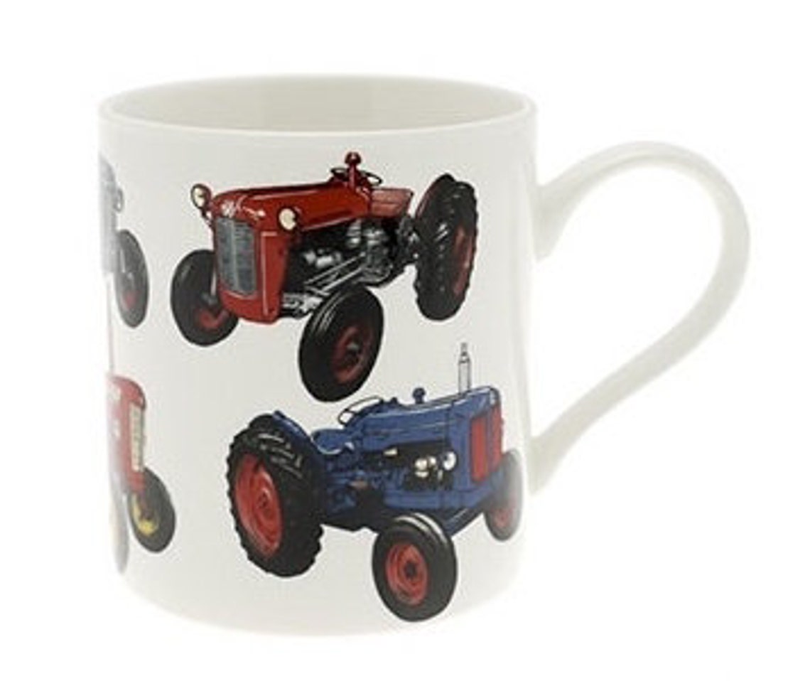 The Leonardo Collection Classic Tractor Mug - Farmyard China Cup In Gift Box