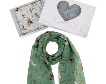 Natures Garden Boxed Scarf