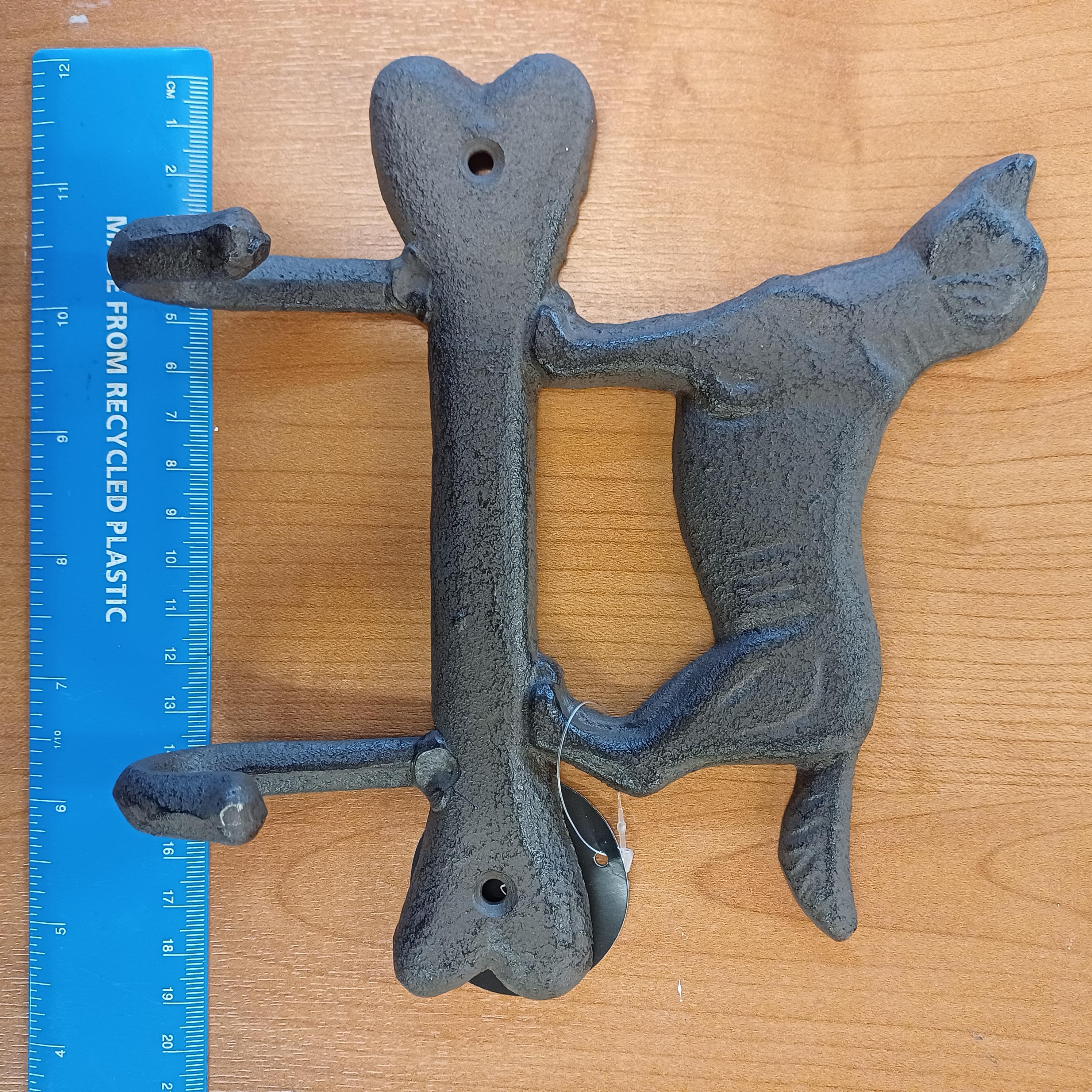 Cast Iron Dog & Bone Storage Wall Hook 19cm - Etsy UK