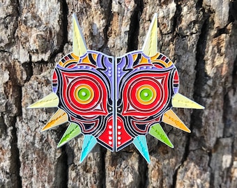 Zelda Majoras Mask Two Piece Hat Pin V3