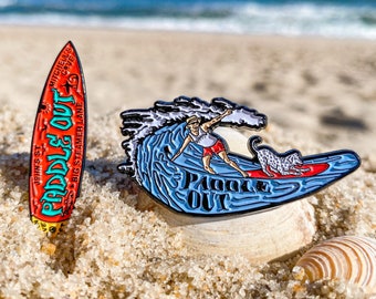 Sublime Inspired “Paddle Out” Pin Set
