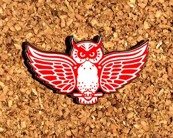 Red Wings Owl - Níquel Negro LE150 - Pin de sombrero
