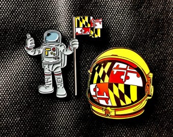 Moonrise Maryland Cosmonauts Hat Pin Set