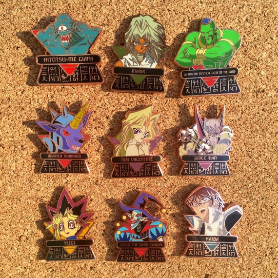 Yugioh Hat Pin Set Nine Collectable Pins Etsy