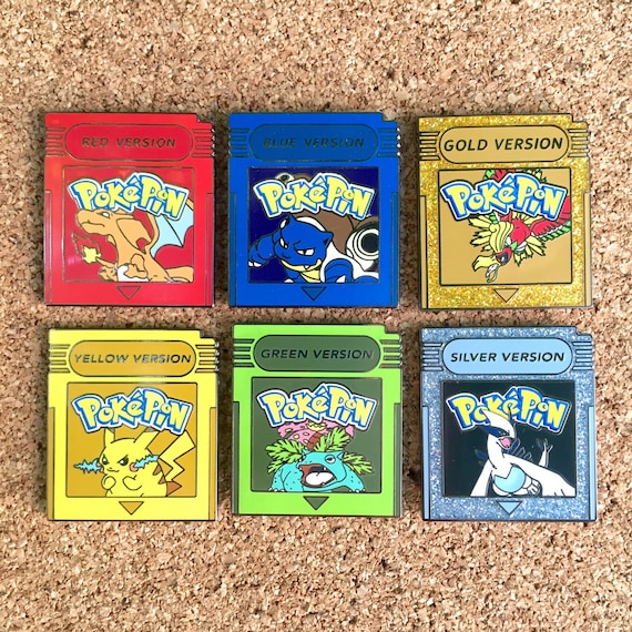 Pokemon Red Blue Yellow Green Gold Silver Version Hat Etsy