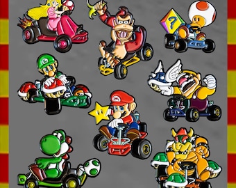 Mario Kart N64 Hat Pin Set