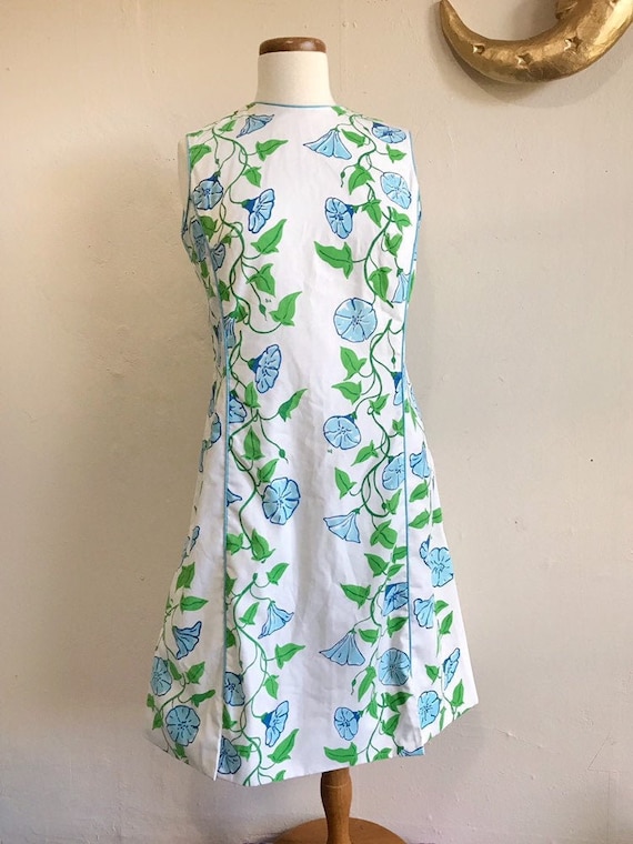 Vintage Blanche Dress | 60s Vested Gentress Floral