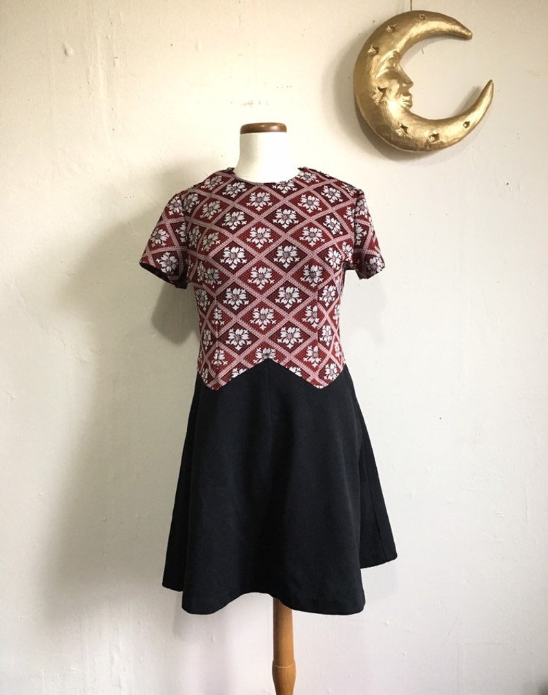 60s Mod Drop Waist Dress Vintage Cassie Dress