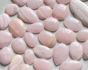 Wholesale Mangano Calcite Cabochon Loose Gemstone by Different Shapes and Sizes Gift for her (Natural)