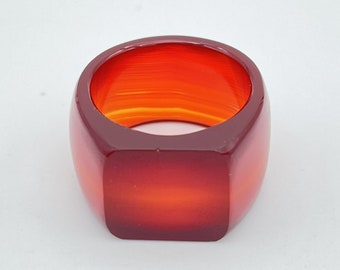 Beautiful Red Agate Ring Use for gift