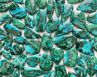 Chrysocolla-Malachite ! Wholesale Lot of Chrysocolla-Malachite mix shape - Beautiful Chrysocolla-Malachite Cabochon for making jewelry