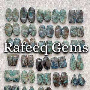Paar Azuriet edelsteen/paar blauwe Azuriet cabochon/ Azurietsteen/natuurlijke losse edelsteen mix maat
