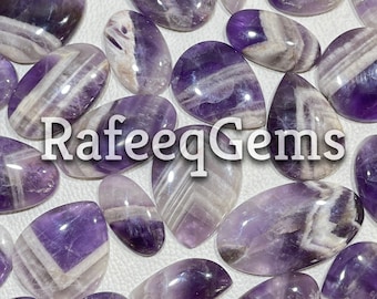 AMETHYST LACE Cabochon Wholesale Lot By Weight With Different Shapes And Sizes Used For Jewelry Making  (Natural)