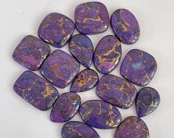 Purple Copper Turquoise Cabochon (Lab-Created)
