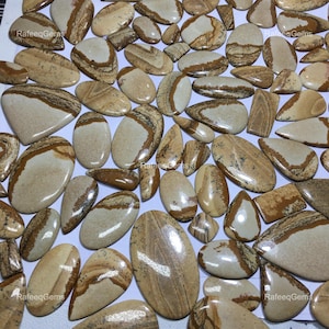 Picture Jasper Cabochon, Wholesale Picture Jasper Gemstone, Natural Picture Jasper