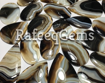 Natural Banded Agate Cabochon (Natural)