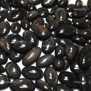 New RAINBOW Obsidian Cabochon Wholesale Lot By Weight With Different Shapes And Sizes Used For Jewelry Making
