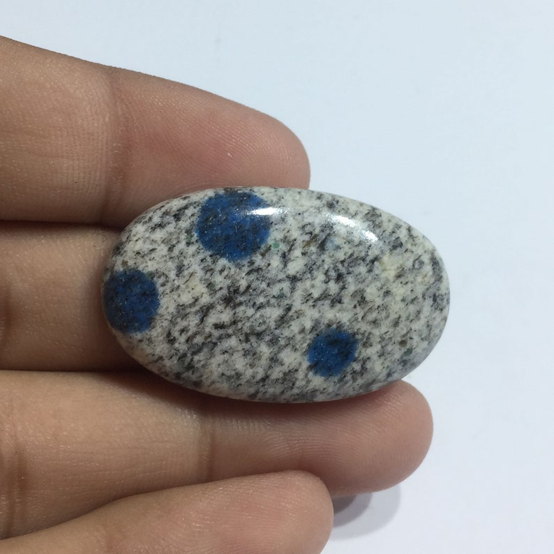Raindrop Azurite Cabochon Best Quality K2 Jasper Cabochon Gemstone Handcrafted K2 Granite Gemstone Oval Shape 36x22x7 mm 46.5 Carat