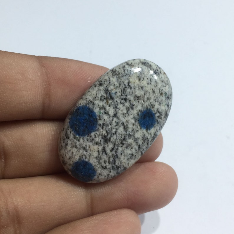 Raindrop Azurite Cabochon Best Quality K2 Jasper Cabochon Gemstone Handcrafted K2 Granite Gemstone Oval Shape 36x22x7 mm 46.5 Carat