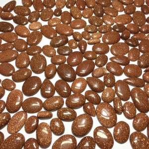 Brown Goldstone  Cabochon, CALIBRATED Goldstone Loose Stone Cab, Semi Precious Gemstone