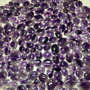 Natural Amethyst / Purple Gemstone/ Cabochon Amethyst Stone/ Making For Jewelry