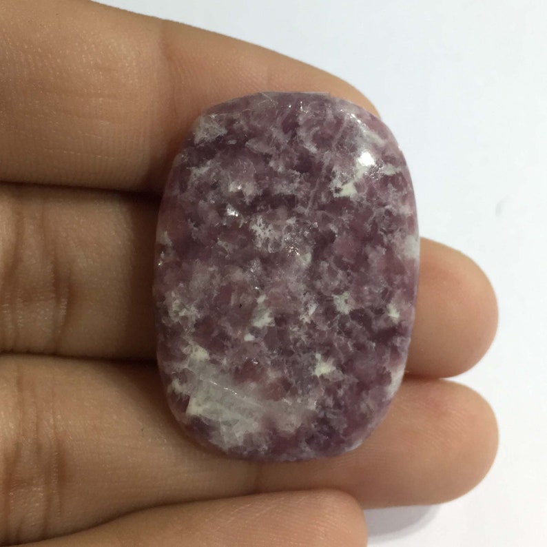 43 Carat Rubellite Quartz Cabochon Gemstone RT-6