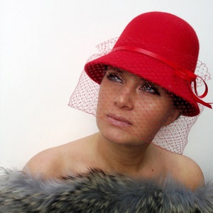 Wool Felt Cloche Hat &#39;Mary&#39;
