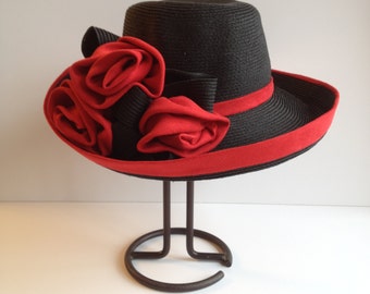 Black Straw Summer Hat