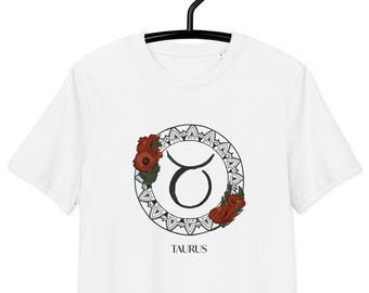 Unisex organic cotton t-shirt | Women's T-shirt | Men's T-shirt | Taurus Zodiac Sign