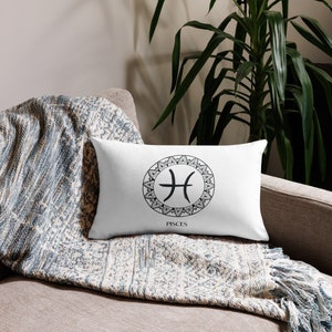 Zodiac Pisces Astrology Horoscope Cushion Cover image 1