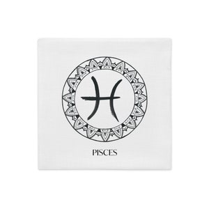 Zodiac Pisces Astrology Horoscope Cushion Cover image 4