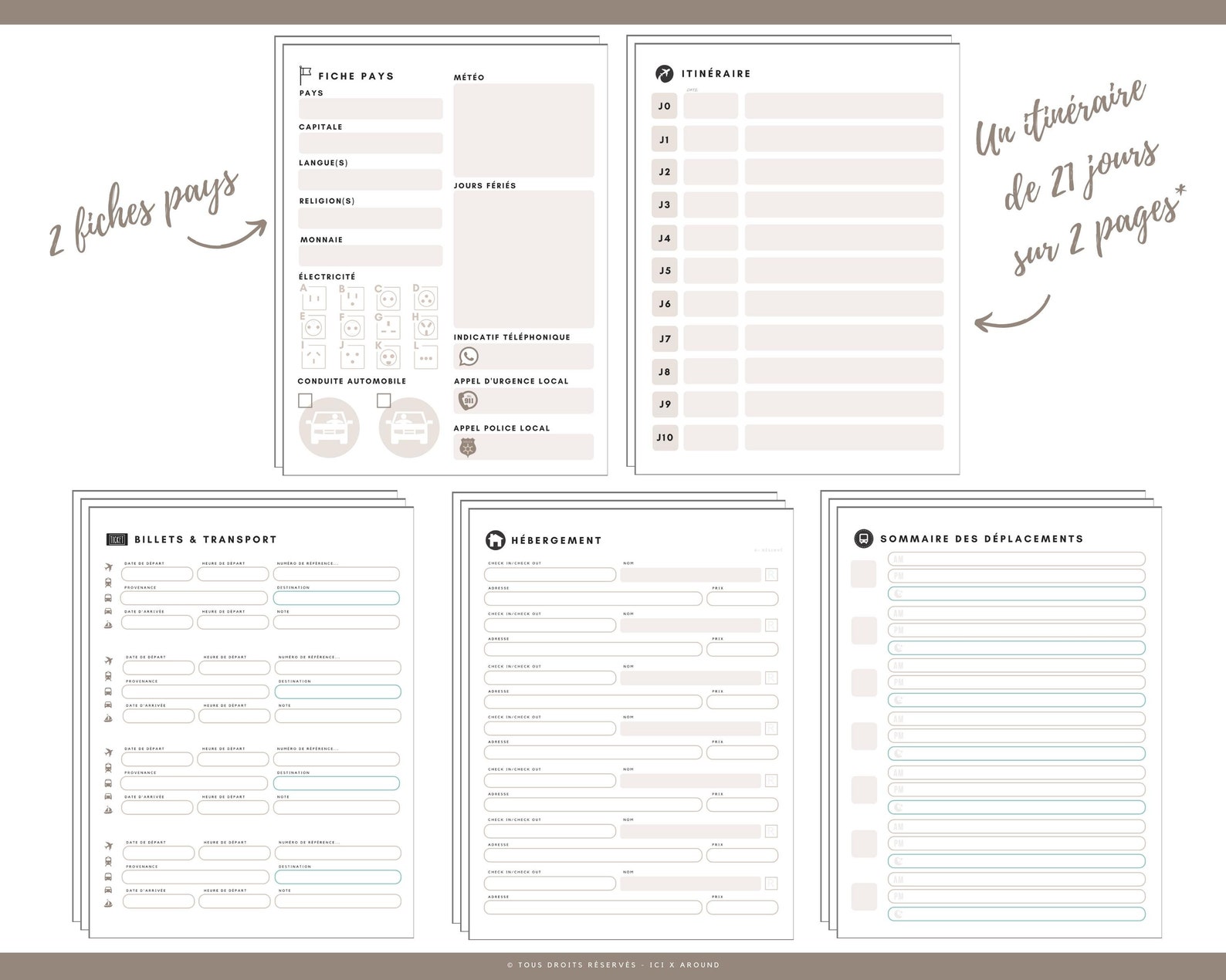 Carnet De Voyage Journal De Voyage | Etsy Canada