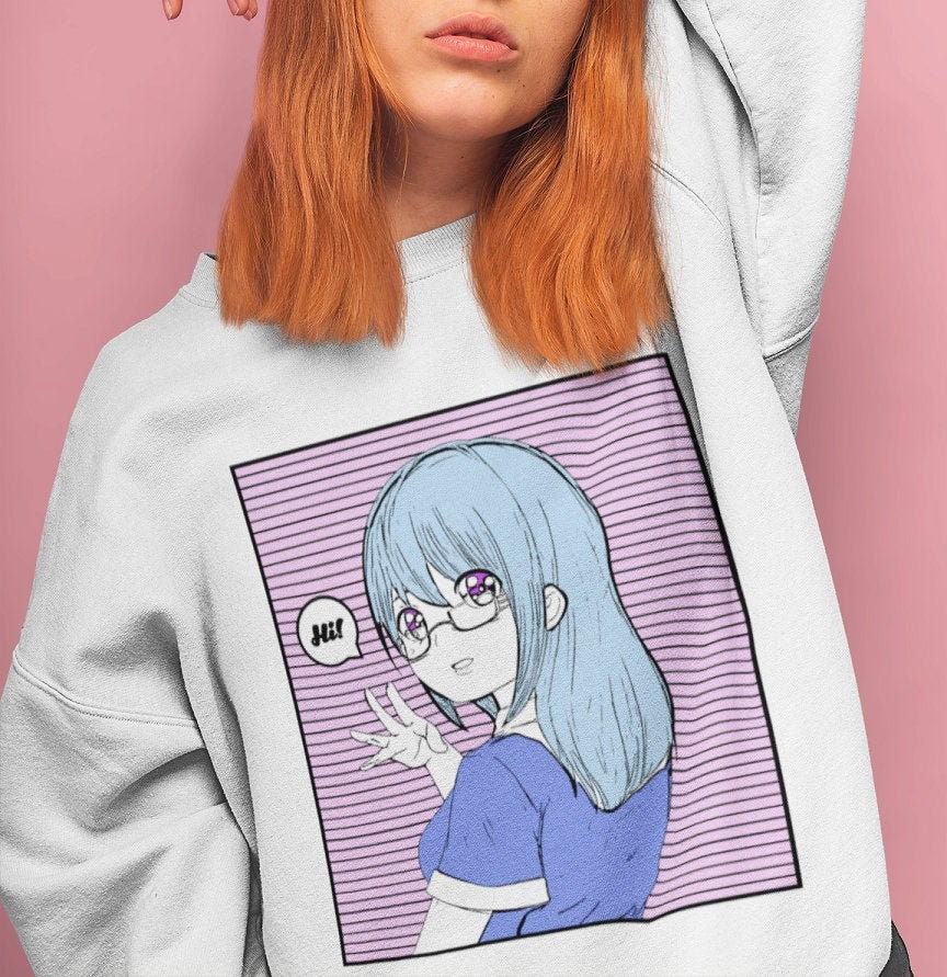 anime girl oversized sweater