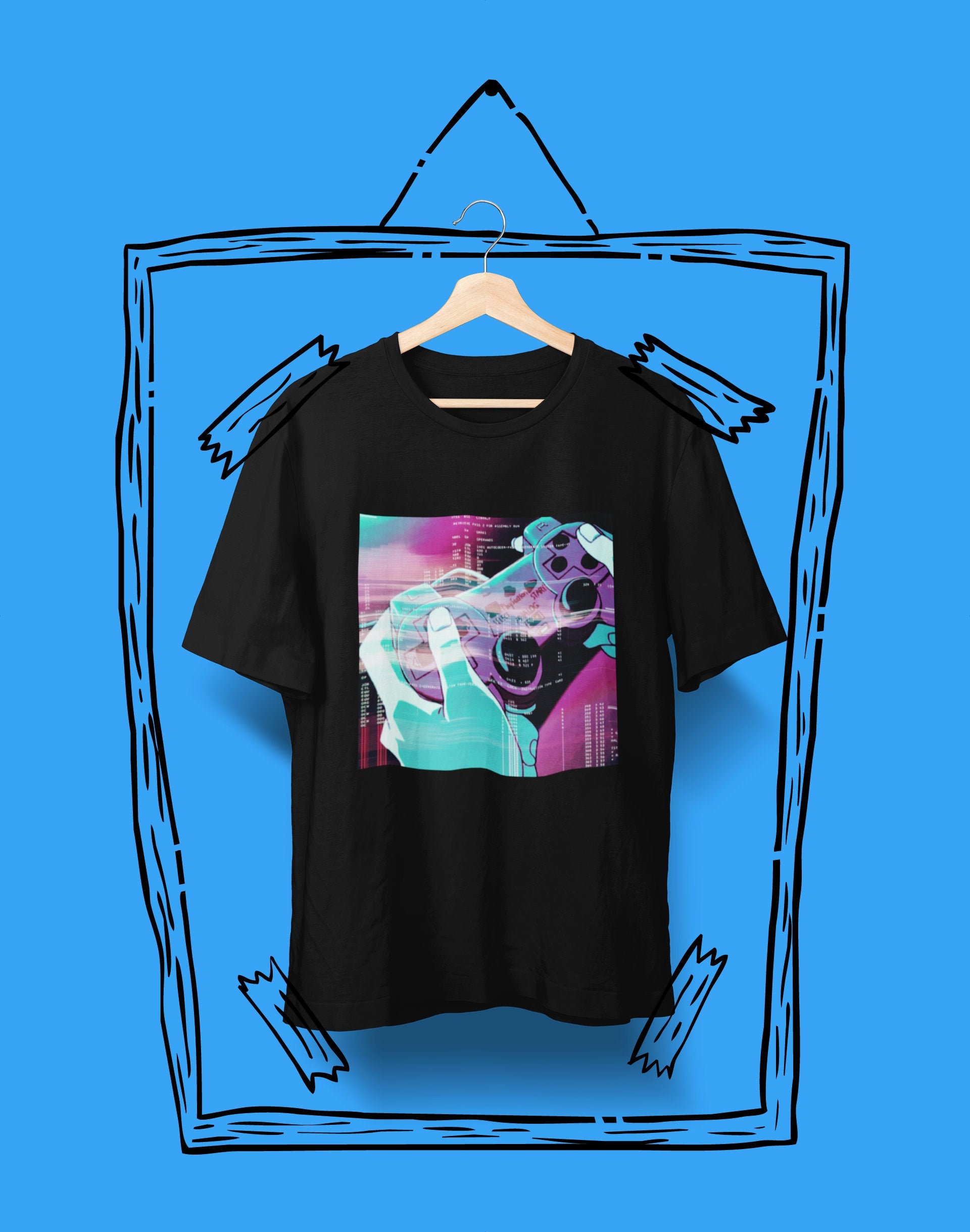 Let S Play A Game Anime Vaporwave T Shirtanime Etsy Ireland