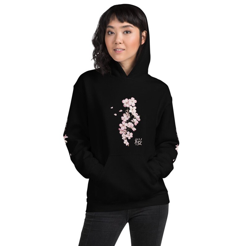 Japanese Blossom Hoodie Cherry Blossom Hoodie Aesthetic Etsy