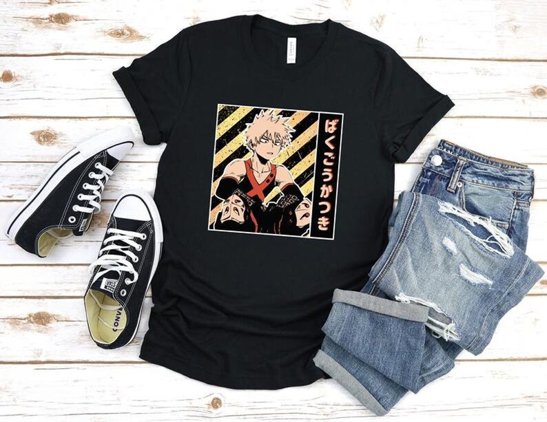 Bakugo Katsuki Shirt My Hero Academia Shirt Boku No Hero Etsy