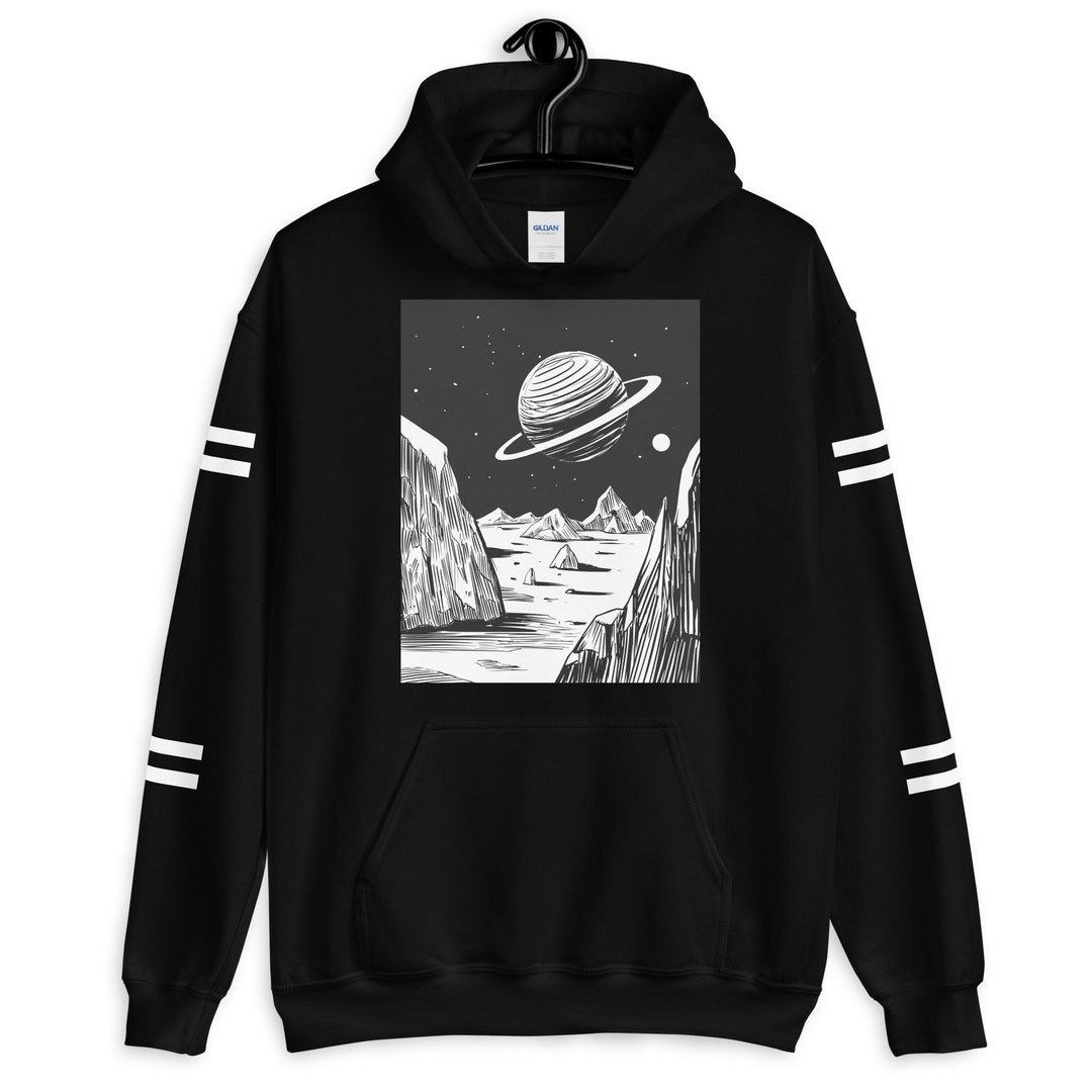 Space Hoodie Outer Space Streetwear Hoodie Space Etsy